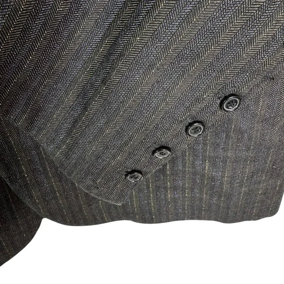 Vintage Diesel Truckistan Blazer Metallic Pinstripe Gorpcore Y2K Brown XXL - Picture 9 of 15